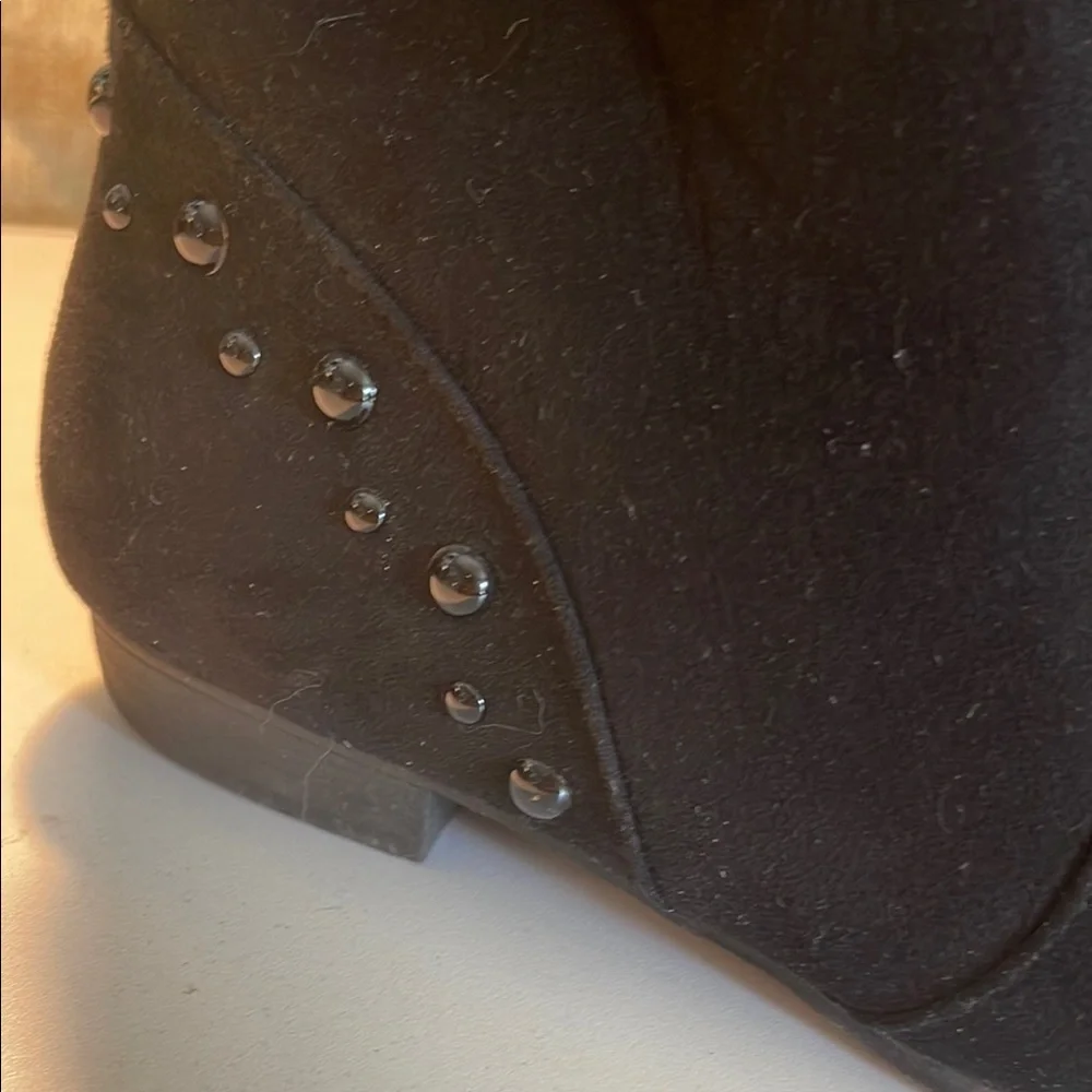 SO Black Ankle Booties with Suede Finish - Picture 3 of 16